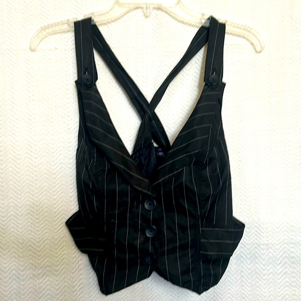 Vintage Guess Pinstripe Vest Late 90s-2000s